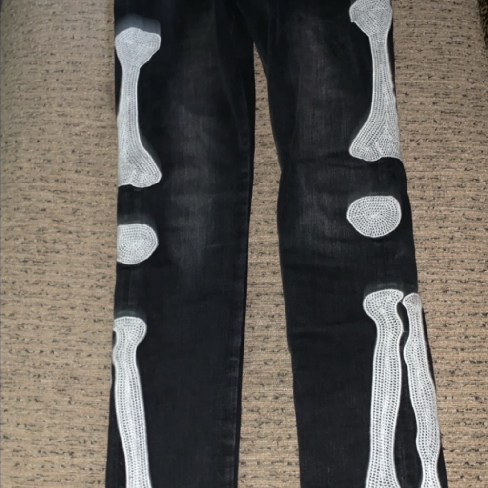 MNML skeleton denim